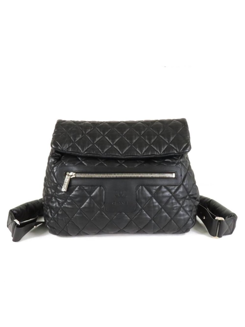Chanel Coco Cocoon Backpack Black Leather Quilted